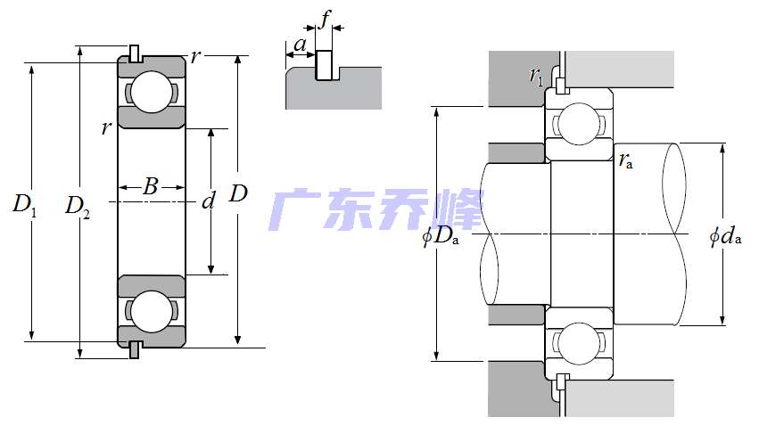 NTN 6305CNXRC3轴承图纸