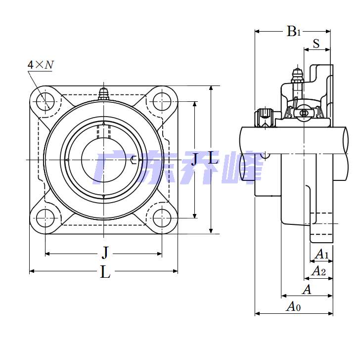 NTN UELFU211-202D1轴承图纸